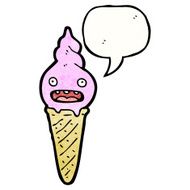 ice cream cone cartoon character N21