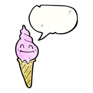 ice cream cone cartoon character N22