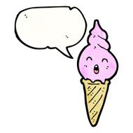 ice cream cone cartoon character N23