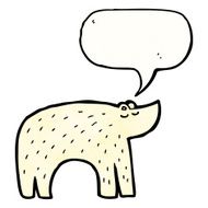 cute polar bear cartoon N19