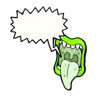 halloween mouth with sticking out tongue N11