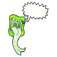 halloween mouth with sticking out tongue N12