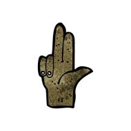 two fingers hand symbol N2