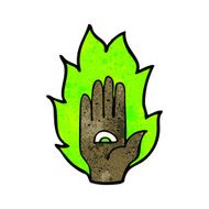 flaming hand symbol N9