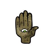 all seeing eye hand cartoon N4