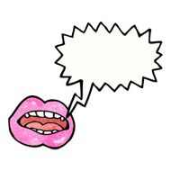 talking mouth cartoon character N2