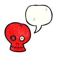 talking skull cartoon N9