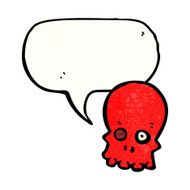 talking skull cartoon N10
