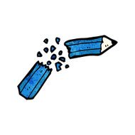snapped pencil cartoon N8