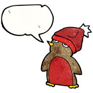cartoon robin wearing hat N2
