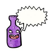 happy cartoon bottle N2