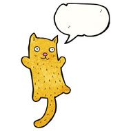 cartoon cat with speech bubble N120