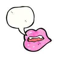 sexy cartoon lips N14