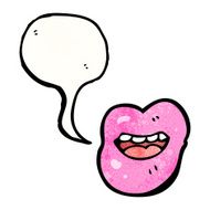 sexy cartoon lips N17