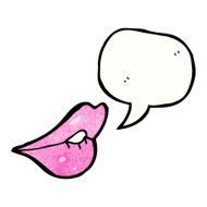 sexy cartoon lips N18