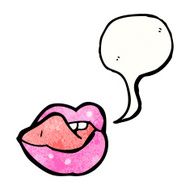 sexy cartoon lips N19