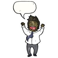 cartoon man happy office N2