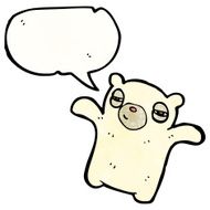 cartoon tired polar bear N2