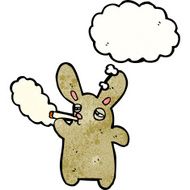 cartoon rabbit smoking cigarette N2