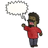 cartoon man giving speech N6