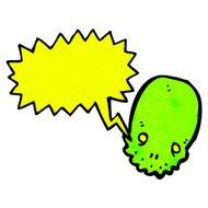 shrieking skull cartoon N8