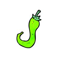 cartoon green chili N6