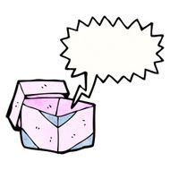 empty gift box cartoon N2