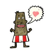 cartoon man in boxer shorts N10