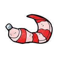 cartoon squeezed toothpaste tube N4