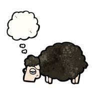 Black Sheep Cartoon N8