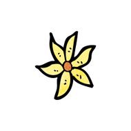 cartoon flower decorative element N3