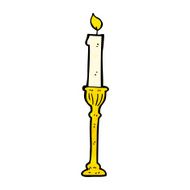 ornate candlestick cartoon N4