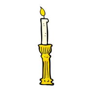 ornate candlestick cartoon N6