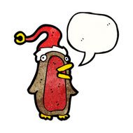 cartoon robin with speech bubble N62