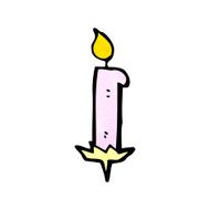 cartoon cake candle N2