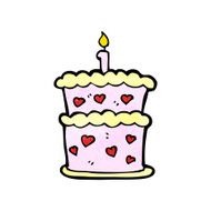 Cartoon Birthday Cake N52