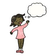 cartoon pretty girl waving N33