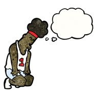 cartoon exhausted marathon runner N4