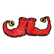 christmas curly shoes cartoon N3