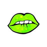 green halloween lips cartoon N2