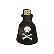 Cartoon Poison Bottle N22