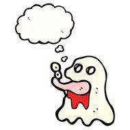 gross cartoon ghost N25