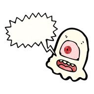Spooky Cartoon Ghost N11