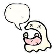 Spooky Cartoon Ghost N12