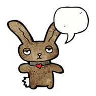 Funny cartoon rabbit N50