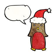 cartoon christmas robin N61