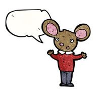 talking mouse in clothes cartoon N2