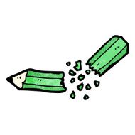 snapped pencil cartoon N9