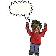 cartoon terrified man N320