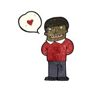 cartoon man in love N37